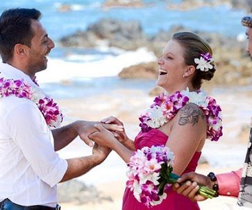 Hawai_Hochzeit_Brautpaar_Trauzeremonie
